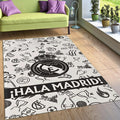 Real Madrid Rug, Real Madrid Football Rug: Vintage Street Art