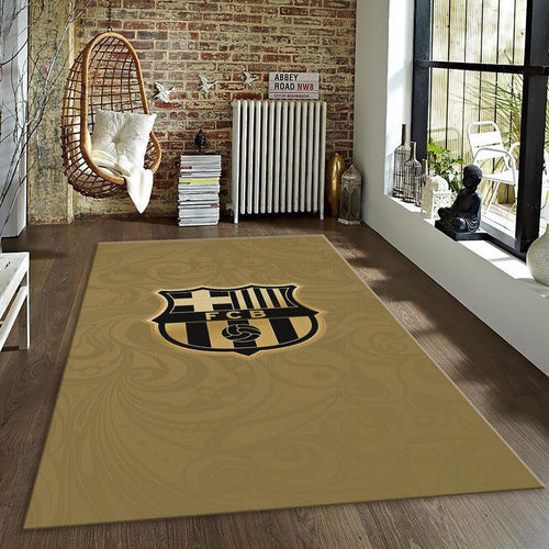 FC Barcelona Rug Vintage Barça Carpet for Fans & Kids Room