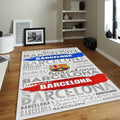 FC Barcelona Rug FC Barca Rug Barça Carpet for Fans & Kids Room