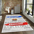 FC Barcelona Rug FC Barca Rug Barça Carpet for Fans & Kids Room
