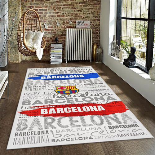 FC Barcelona Rug FC Barca Rug Barça Carpet for Fans & Kids Room