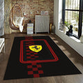 Ferrari F1 Rug, Finish Line Pattern