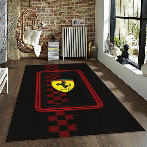 Ferrari F1 Rug, Finish Line Pattern