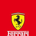 Ferrari F1 Rug, Red Background Logo