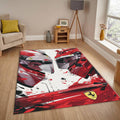 Ferrari F1 Rug Car Person Gift Formula 1 Racing Carpet for Garage
