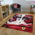Ferrari F1 Rug Car Person Gift Formula 1 Racing Carpet for Garage