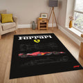 Ferrari F1 Rug, F1 Car on Tech Draw