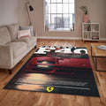 Ferrari F1 Rug Car Person Gift Formula 1 Racing Carpet for Garage