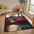 Ferrari F1 Rug Car Person Gift Formula 1 Racing Carpet for Garage