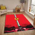 Ferrari F1 Rug Italy Flag Color Formula 1 Racing Carpet for