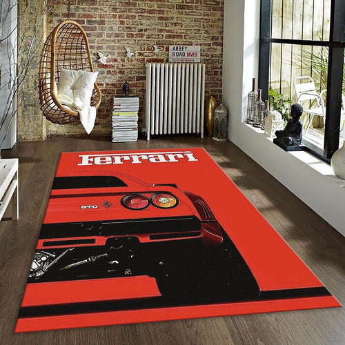 Ferrari F1 Rug Car Person Gift Formula 1 Racing Carpet for Garage