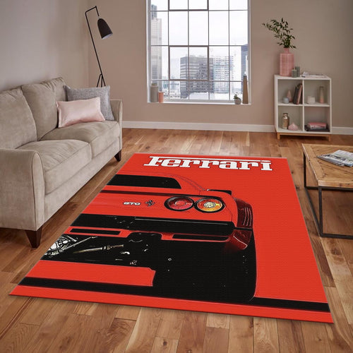 Ferrari F1 Rug Car Person Gift Formula 1 Racing Carpet for Garage