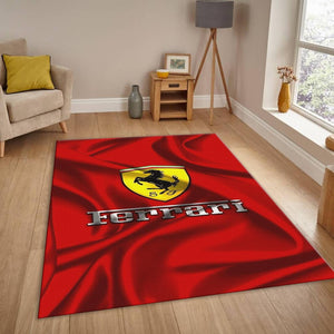 Ferrari F1 Rug Flag Waving Formula 1 Racing Carpet for Garage &