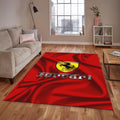 Ferrari F1 Rug Flag Waving Formula 1 Racing Carpet for Garage &