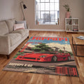 Ferrari F1 Rug F40 Vintage Cover Formula 1 Racing Carpet for