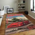 Ferrari F1 Rug F40 Vintage Cover Formula 1 Racing Carpet for