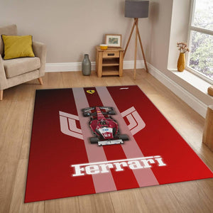 Ferrari F1 Rug F1 Car Start Line Formula 1 Racing Carpet for
