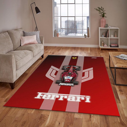Ferrari F1 Rug F1 Car Start Line Formula 1 Racing Carpet for