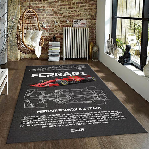 Ferrari F1 Rug, Tech Drawing/F1 Car