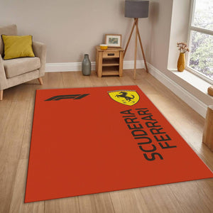 Ferrari F1 Rug Scuderia Ferrari Formula 1 Racing Carpet for