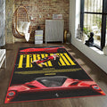 Ferrari F1 Rug Car Person Gift Formula 1 Racing Carpet for Garage