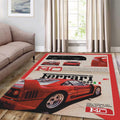 Ferrari F1 Rug Car Person Gift Formula 1 Racing Carpet for Garage