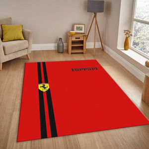 Ferrari F1 Rug Car Person Gift Formula 1 Racing Carpet for Garage