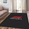 Ferrari F1 Rug F1 Carbon Pattern Formula 1 Racing Carpet for