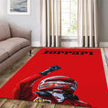 Ferrari F1 Rug Car Person Gift Formula 1 Racing Carpet for Garage
