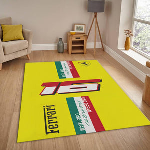 Ferrari F1 Rug Italy Flag Formula 1 Racing Carpet for Garage &
