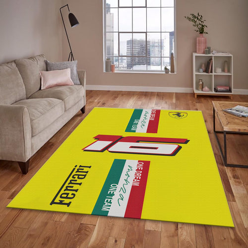 Ferrari F1 Rug Italy Flag Formula 1 Racing Carpet for Garage &