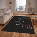 Ferrari F1 Rug Car Person Gift Formula 1 Racing Carpet for Garage