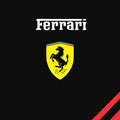 Ferrari F1 Rug Simple Logo and F1 Formula 1 Racing Carpet for