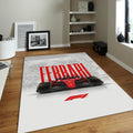 Ferrari F1 Rug Car Person Gift Formula 1 Racing Carpet for Garage