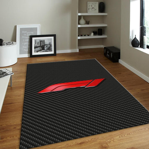 Ferrari F1 Rug, F1 on Carbon Patter