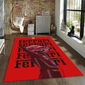 Ferrari F1 Rug Car Person Gift Formula 1 Racing Carpet for Garage