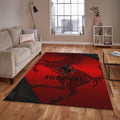 Ferrari F1 Rug Big Faded Horse Formula 1 Racing Carpet for Garage