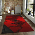 Ferrari F1 Rug Big Faded Horse Formula 1 Racing Carpet for Garage