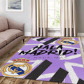 Real Madrid Rug Live Colors Football Carpet for Garage & Kids