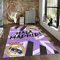 Real Madrid Rug Live Colors Football Carpet for Garage & Kids