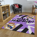 Real Madrid Rug Live Colors Football Carpet for Garage & Kids