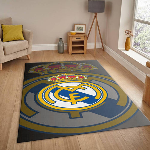 Real Madrid Rug, Big Logo Background RM