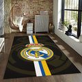 Real Madrid Rug, Big Dark Logo Background RM