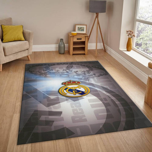 Real Madrid Rug Real Madrid Football Carpet for Garage & Kids