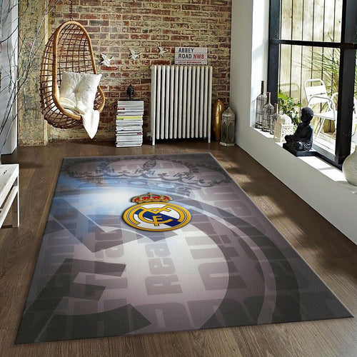 Real Madrid Rug Real Madrid Football Carpet for Garage & Kids