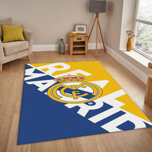 Real Madrid Rug Real Madrid Football Carpet for Garage & Kids
