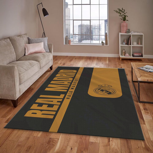 Real Madrid Rug Real Madrid Football Carpet for Garage & Kids