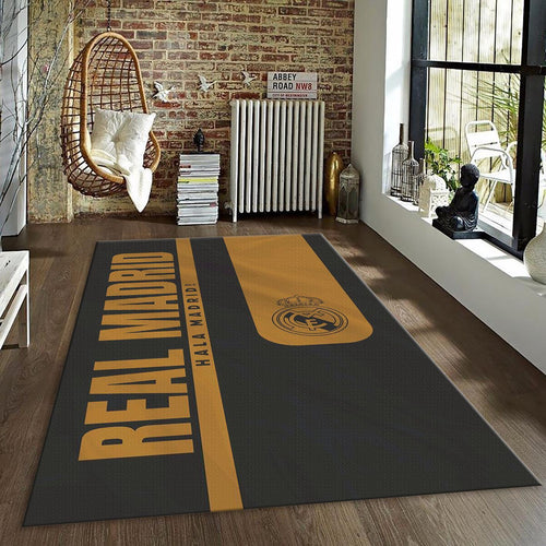 Real Madrid Rug Real Madrid Football Carpet for Garage & Kids