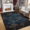 Map Rug, Compass Rug, Abstract Area Rug, Modern Non Slip