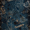 Map Rug, Compass Rug, Abstract Area Rug, Modern Non Slip
